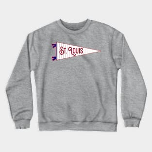 St. Louis Pinstripe Pennant Crewneck Sweatshirt